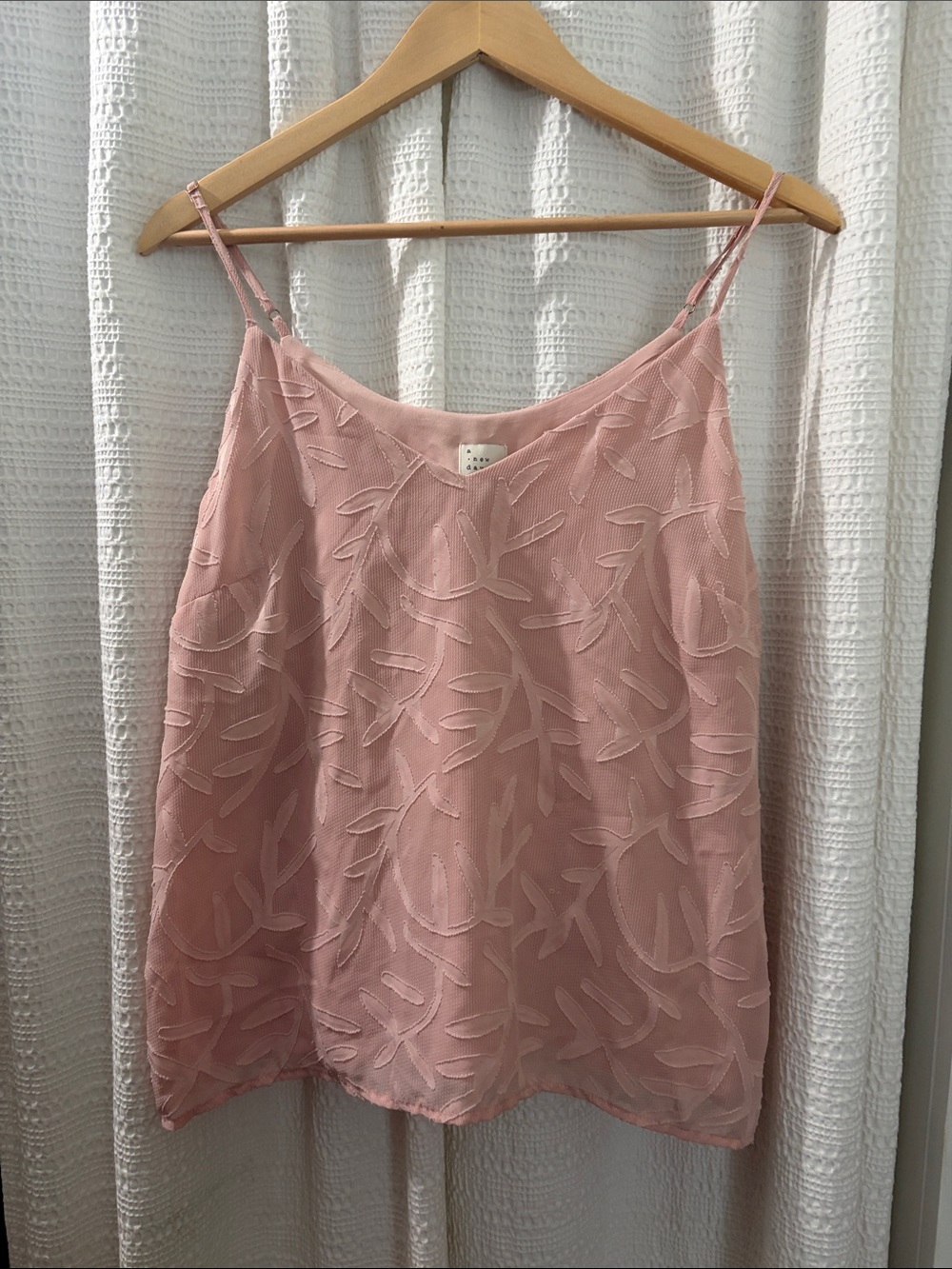 Pink Embroidered V-Neck Camisole Top